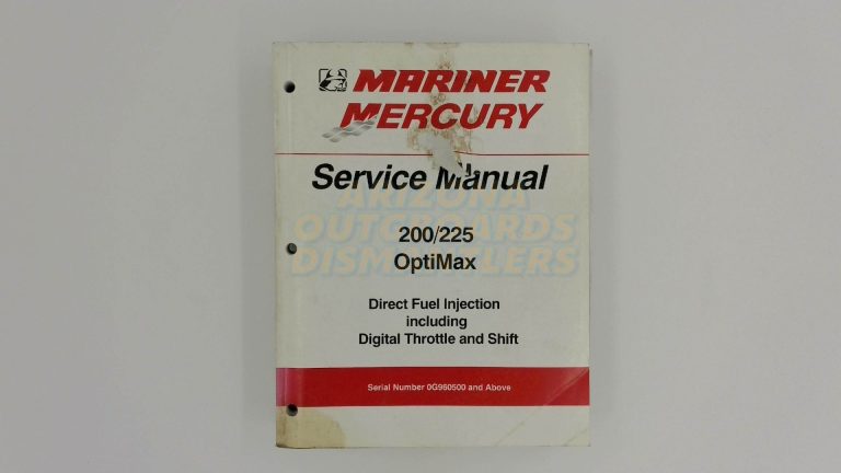 Mercury Mariner Service Manual 200/225 Optimax