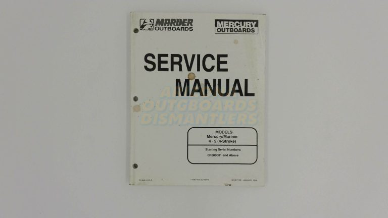 Mercury Mariner Service Manual 4/5 (4-Stroke)