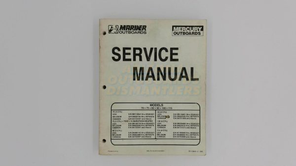 Mercury Mariner Service Manual 70/75/80/95/100/115