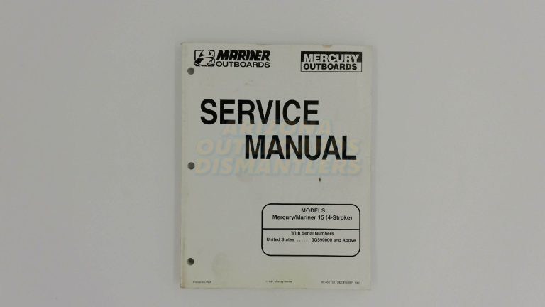 Mercury Mariner Service manual 15 (4-Stroke)