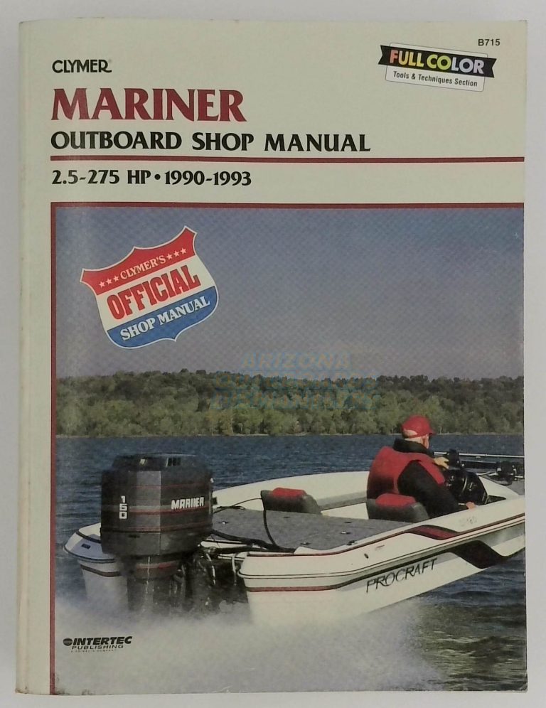 Mariner Outboard Shop Manual 2.5-275 Hp 1990-1993