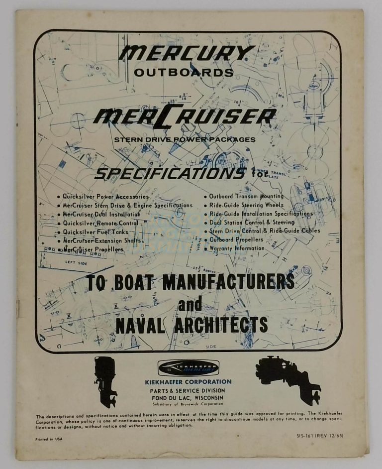 Mercury Outboards Mercruiser Stern Drive Power Packages For Boat Manufacturers And Naval Architects
