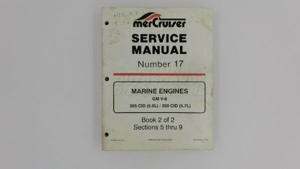 Mercruiser Service Manual Number 17 305 (5.0L)/ 350 (5.7L)