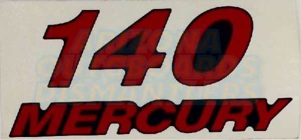 MERCURY 140 DECAL SET