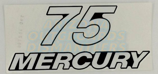MERCURY 75 DECAL NOS