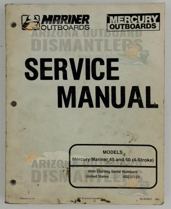 Mercury / Mariner Outboards Service Manual – 45 & 50 HP (4-Stroke) – P/N 90-828631