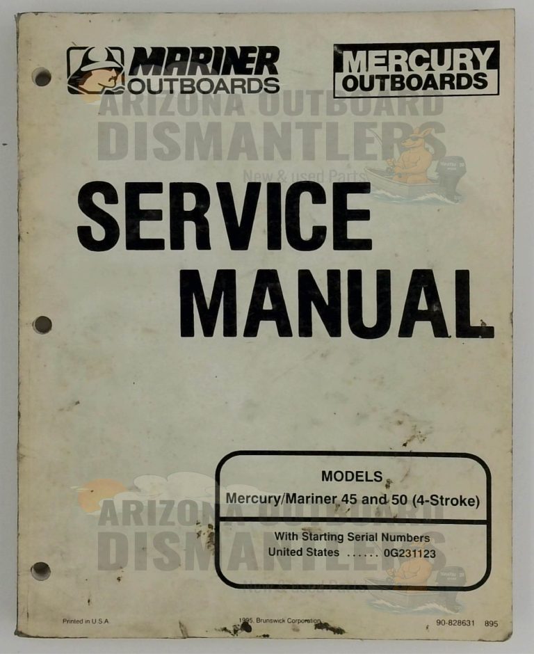 Mercury / Mariner Outboards Service Manual – 45 & 50 HP (4-Stroke) – P/N 90-828631