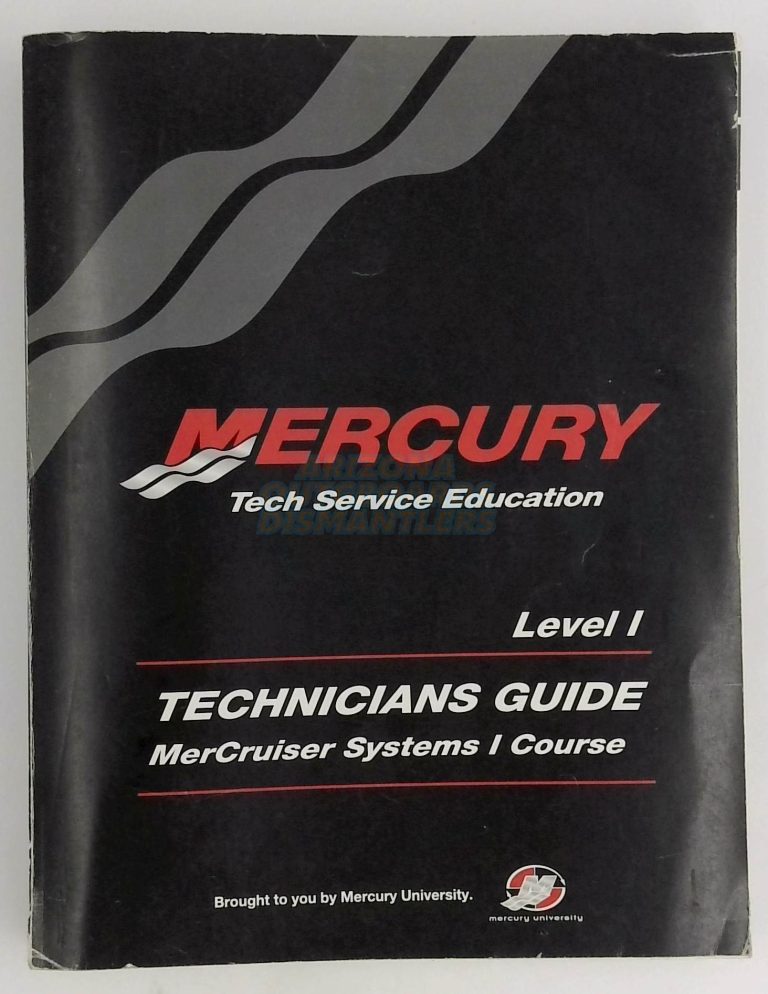Mercury Technicians Guide Mercuiser Systems Course Level 1