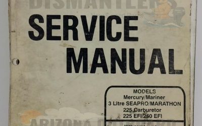 Mercury/Mariner Outboards Service Manual – 3 Litre SEAPRO / MARATHON 225 Carb, 225 EFI, 250 EFI – P/N 90-822900