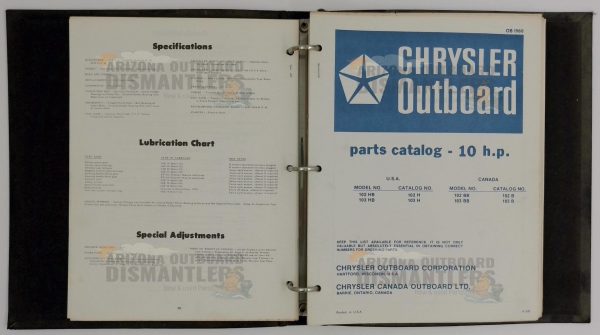 OB1871-OB1872 Chrysler Outboard Catalog 10–15 HP (Vintage OEM) - Image 2