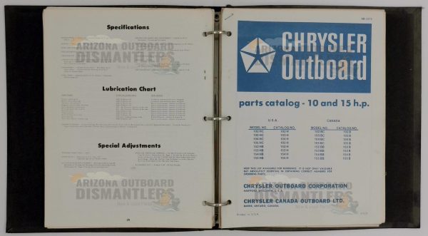 OB1871-OB1872 Chrysler Outboard Catalog 10–15 HP (Vintage OEM) - Image 6