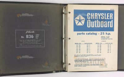 OB1983-1 Chrysler 25HP Outboard Parts Catalog (Manual / Electric)