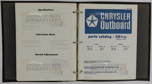 OB1983-1 Chrysler 25HP Outboard Parts Catalog (Manual / Electric) - Image 7