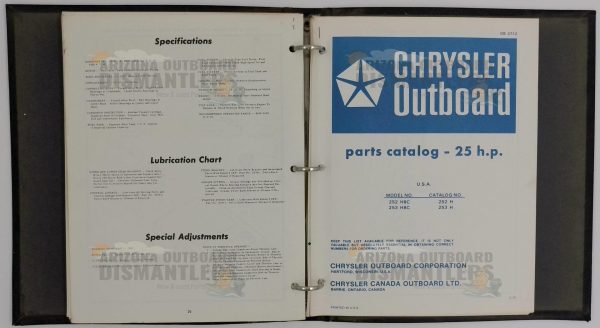 OB1983-1 Chrysler 25HP Outboard Parts Catalog (Manual / Electric) - Image 8