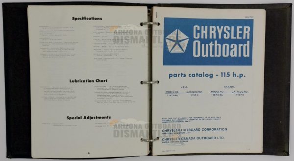 Chrysler Outboard Parts Catalogs OB2285–OB2701 (65HP to 140HP) — Vintage OEM Set - Image 6
