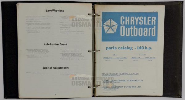 Chrysler Outboard Parts Catalogs OB2285–OB2701 (65HP to 140HP) — Vintage OEM Set - Image 8