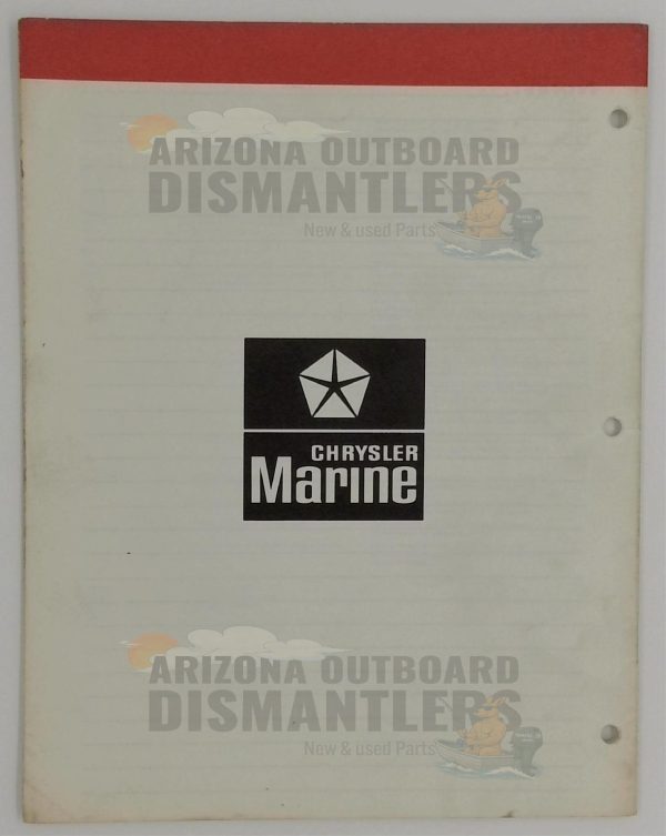 OB3091 Parts Catalog – Chrysler Outboard 140HP Charger (Models 1409H9B, 1409B9B) - Image 2