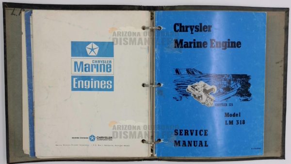 OB 3174 / 81-770-1567 / 81-770-9565 Chrysler “300” Stern Drive & LM 318 Engine Manuals (Bundle) - Image 3