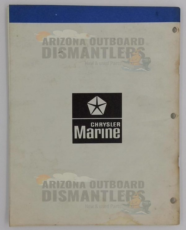 OB3600 Service Literature Catalog – Chrysler Outboard - Image 2