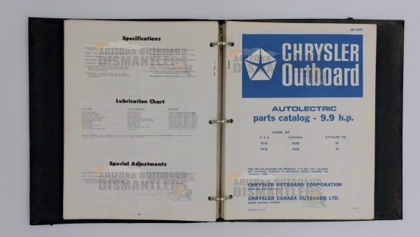OB960 to OB1683 Chrysler Outboard Parts Catalog – 9.2 HP to 9.9 HP (Vintage OEM) - Image 11