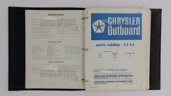 OB960 to OB1683 Chrysler Outboard Parts Catalog – 9.2 HP to 9.9 HP (Vintage OEM) - Image 2