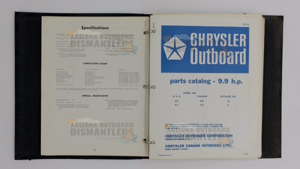OB960 to OB1683 Chrysler Outboard Parts Catalog – 9.2 HP to 9.9 HP (Vintage OEM) - Image 3