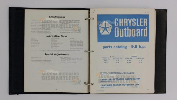 OB960 to OB1683 Chrysler Outboard Parts Catalog – 9.2 HP to 9.9 HP (Vintage OEM) - Image 4