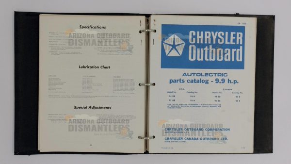 OB960 to OB1683 Chrysler Outboard Parts Catalog – 9.2 HP to 9.9 HP (Vintage OEM) - Image 7