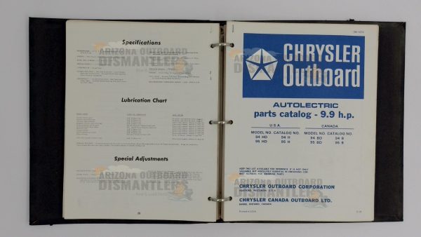 OB960 to OB1683 Chrysler Outboard Parts Catalog – 9.2 HP to 9.9 HP (Vintage OEM) - Image 9