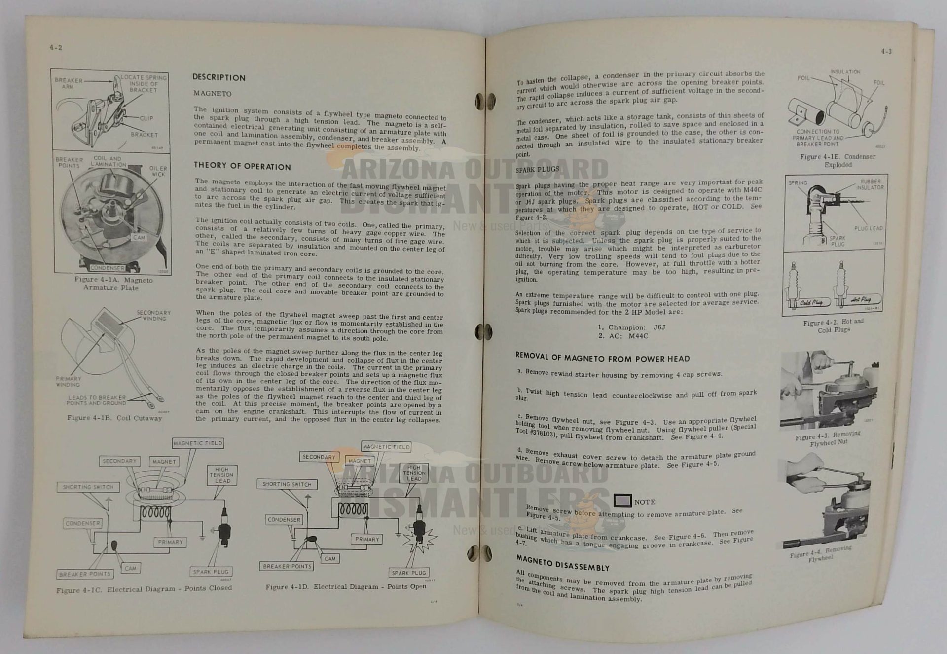 OMA-7401 – 2HP Models 1974 Service Manual – Johnson - Image 2