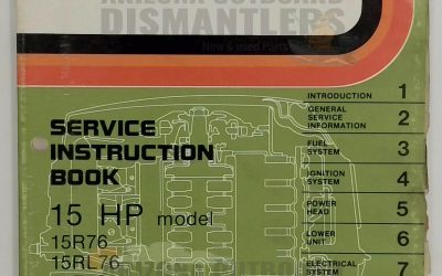 OMA-7606 – 15HP Models 1976 Service Manual – Johnson