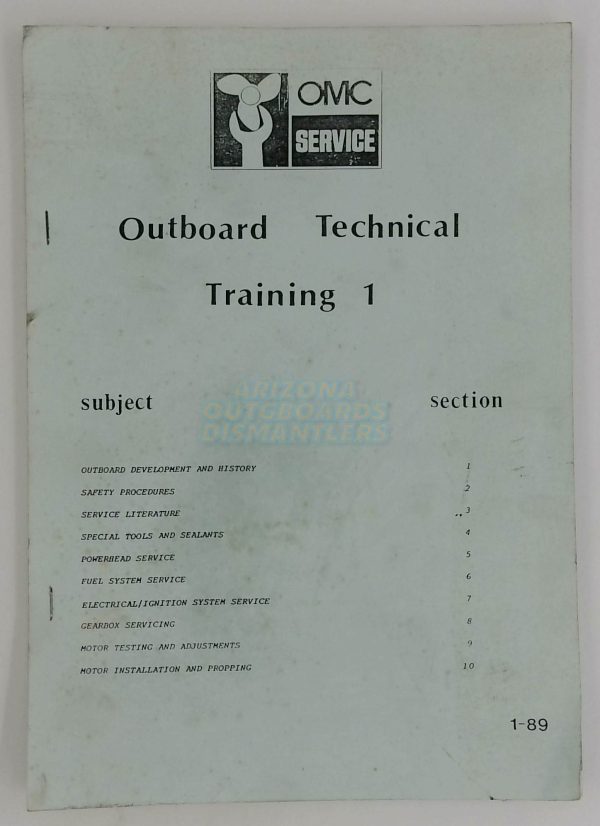 OMC Outboard Service Technical Training 1