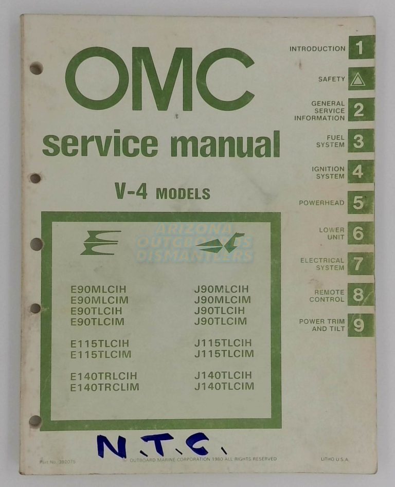 OMC 90/115/140 Service Manual