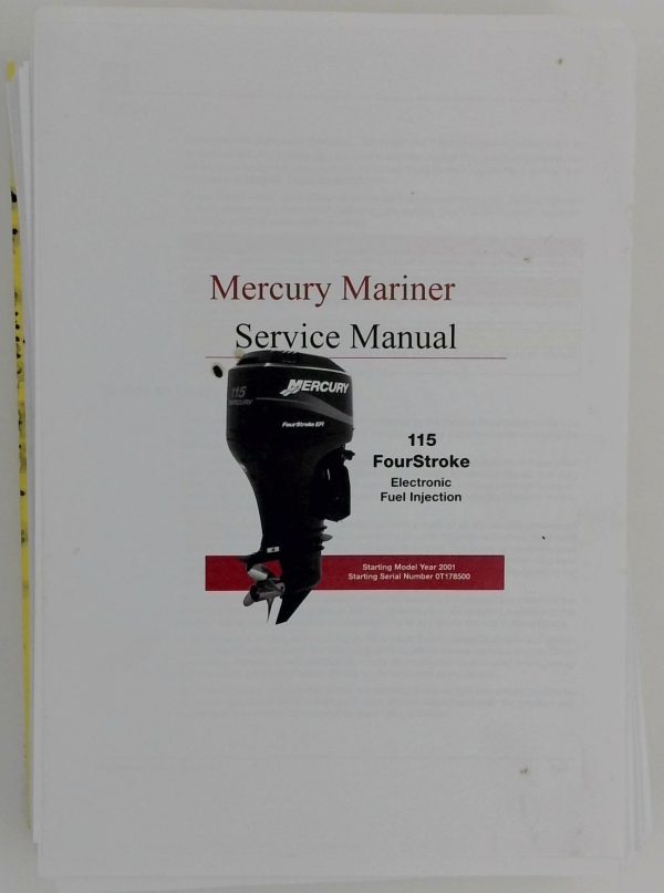 OT178500 / 90-881980R1 Mercury 115 FourStroke EFI Service Manual Print Out