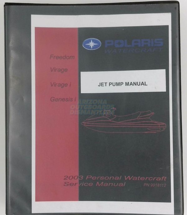 Polaris 2003 Jet Pump Service Manual In Folder
