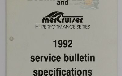 SIS-1043 3-293 Service Bulletin Specifications Manual – MerCruiser 1992
