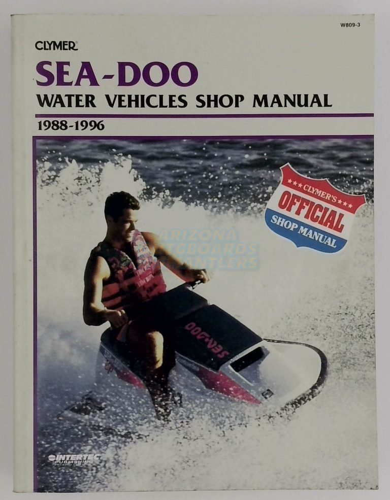 Sea Doo Water Vehicles Shop Manual 1988-1996