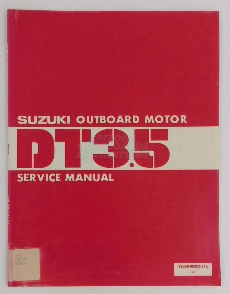 Suzuki Outboard Motor DT 35 Hp Service Manual