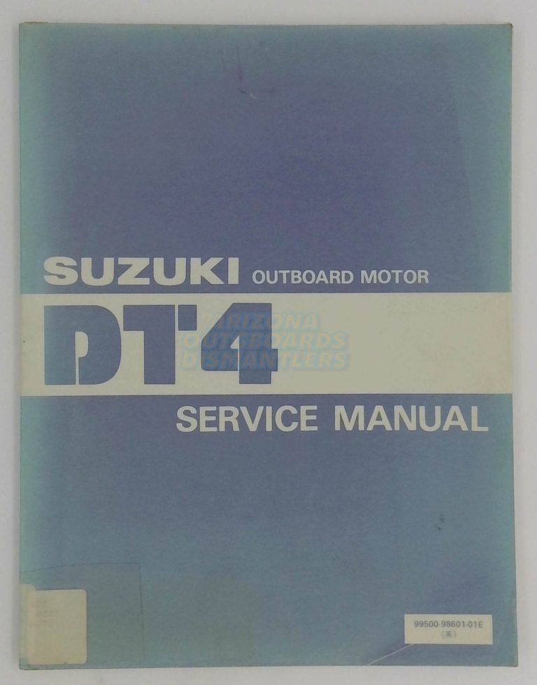 Suzuki Outboard DT4 Service Manual