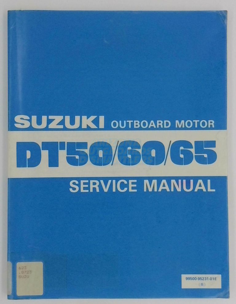 Suzuki DT 50,60,65 Hp Service Manual