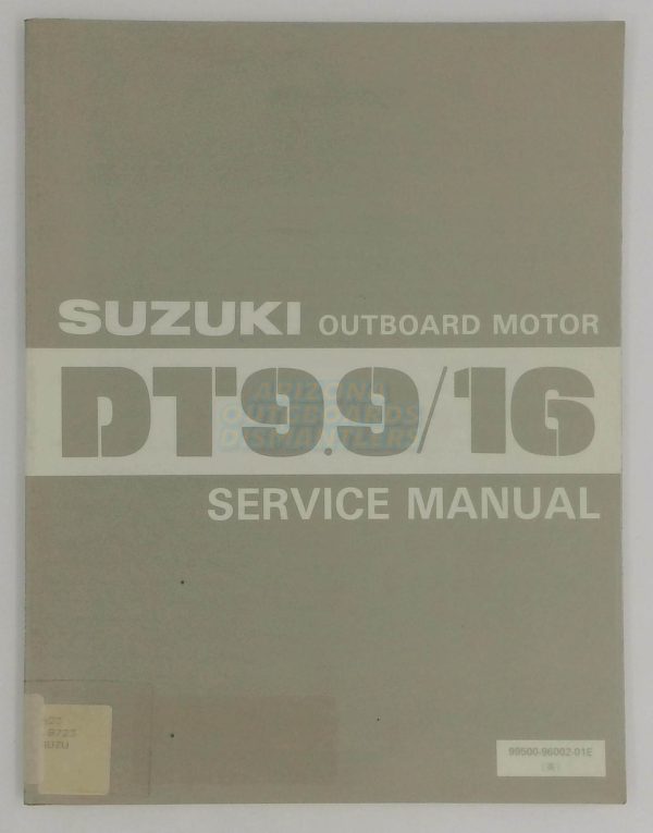 Suzuki Outboards Dt9.9/16 Service Manual