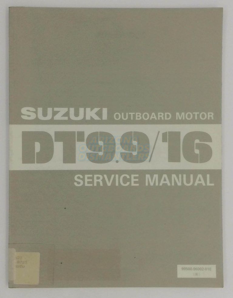 Suzuki Outboards Dt9.9/16 Service Manual