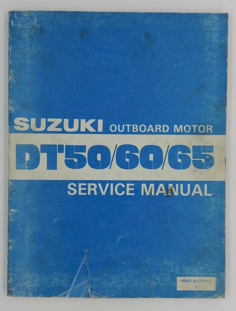 Suzuki Outboard Motor DT506065 Service Manual – PN 99500-95220-01E