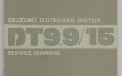 Suzuki Outboard Motor Dt 9.9-15 Hp Service Manual