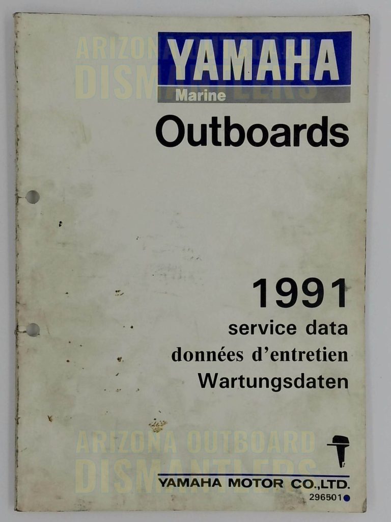 Yamaha Marine Outboards – 1991 Service Data Manual | P/N 296501