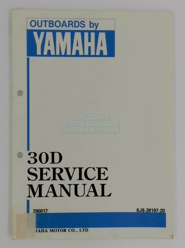 Yamaha Outboards 30 D Service Manual