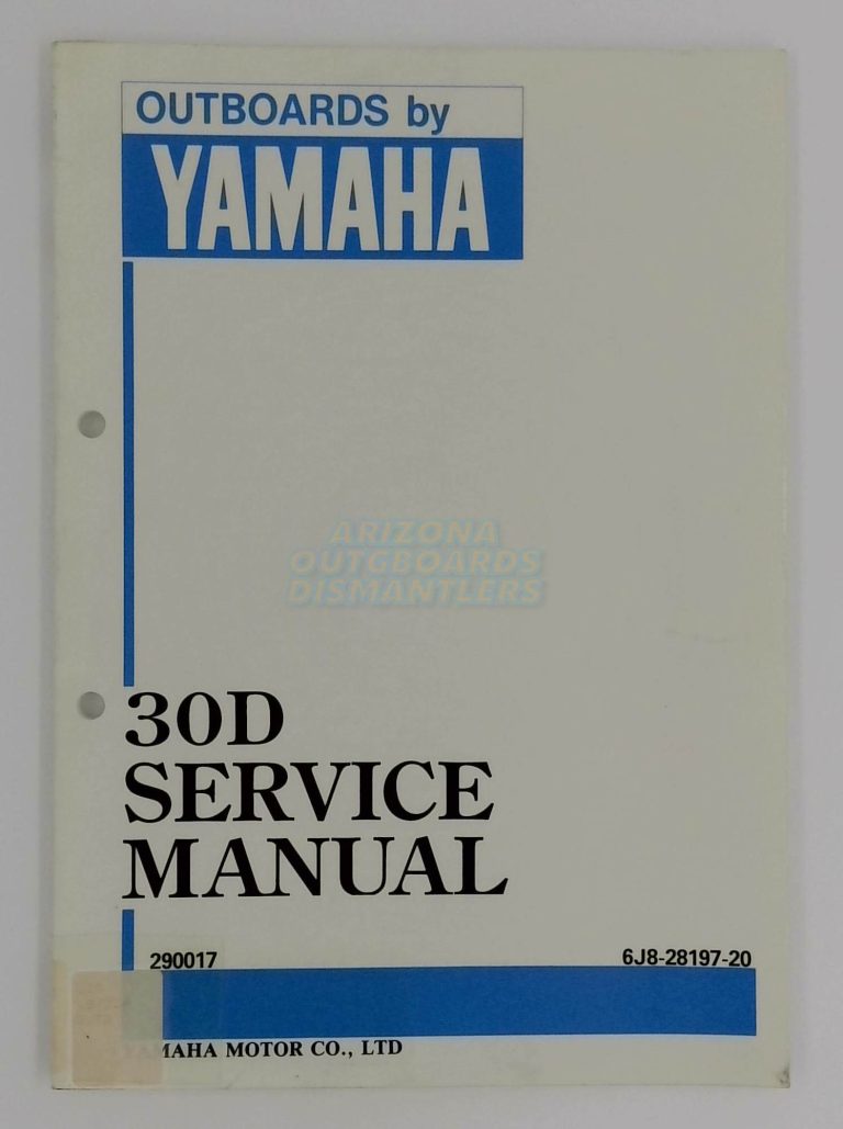 Yamaha Outboards 30 D Service Manual