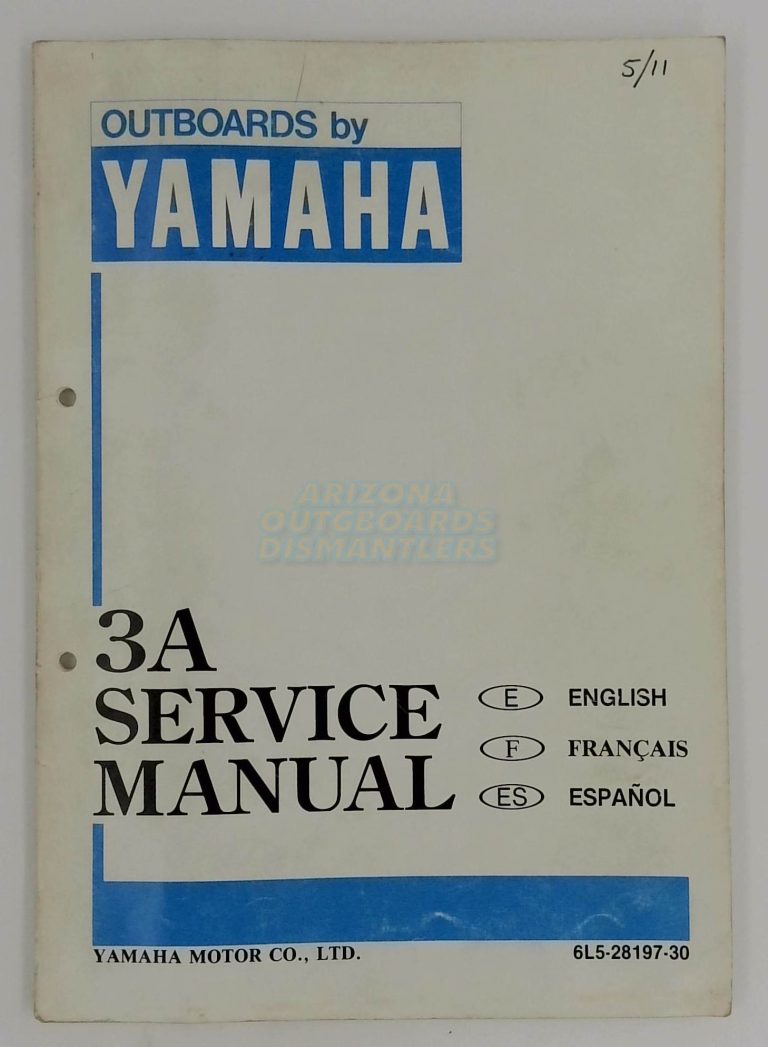 Yamaha Outboards 3A Service Manual