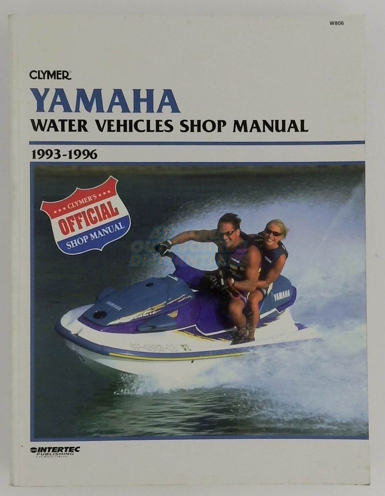 Yamaha Water Vehicles Shop Manual 1993-1996